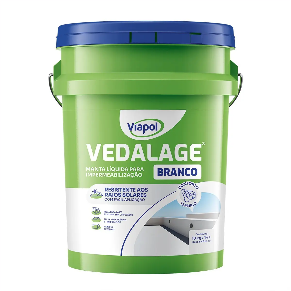 VEDALAGE MANTA LIQUIDA 18 KG BRANCO VIAPOL
