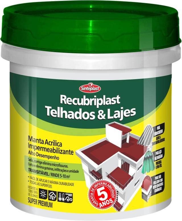 RECUBRIPLAST TELHADOS E LAJES 4 KG