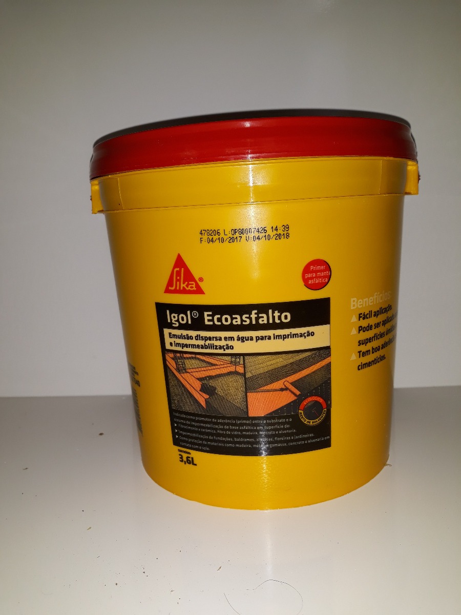 SIKA IGOL ECO ASFALTICO 3,6 LITROS