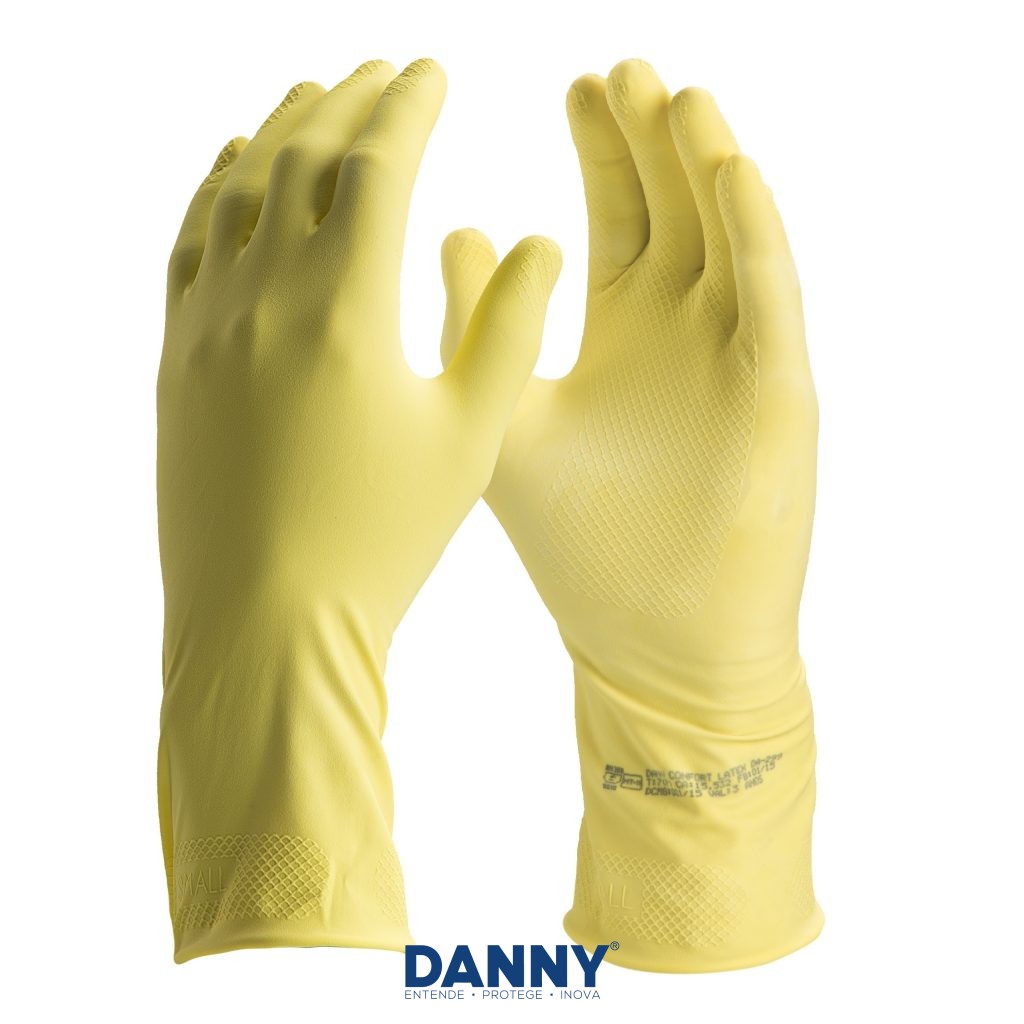 LUVA CONFORT LATEX AMARELA (G) DANNY